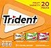 Trident Sugar Free Gum Fruit Variety Total 280 Sticks (20 Packs -14 Sticks)