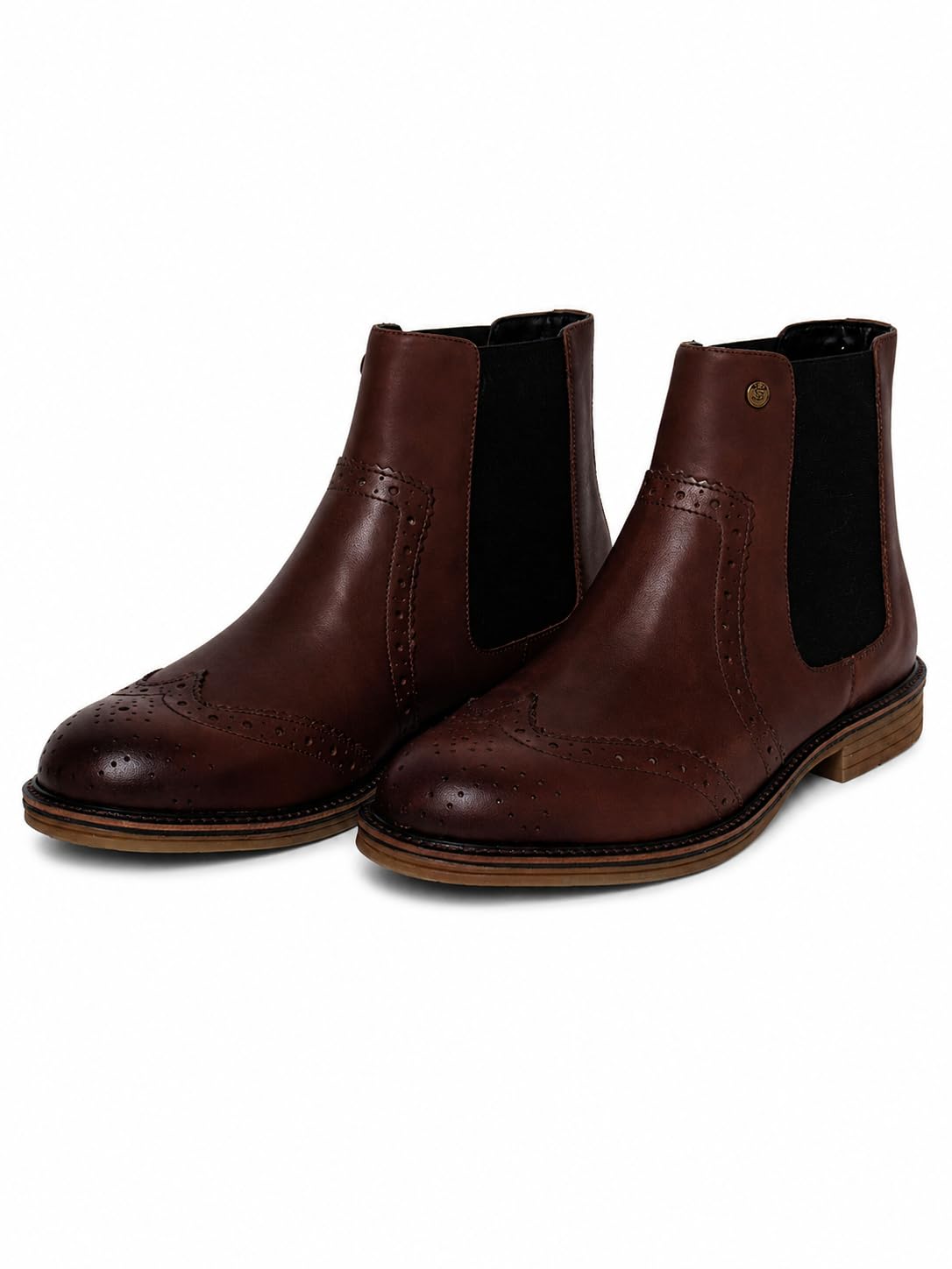 ezok Men’s Leather Slip-On Boots | Classic Chelsea Style Ankle Boots | Smart Casual & Formal Wear-picture-19