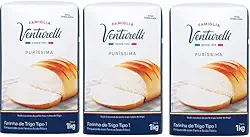 Farinha De Trigo Tipo 1 Famiglia Venturelli Puríssima pct 1 Kg 3 Unidades