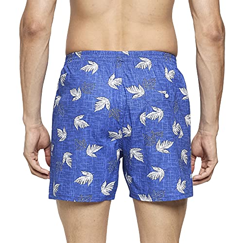 Image of Longies Men's Cotton Boxers (Pack of 3) (LGBOXPO3396 White,Navy,Black3396 M)