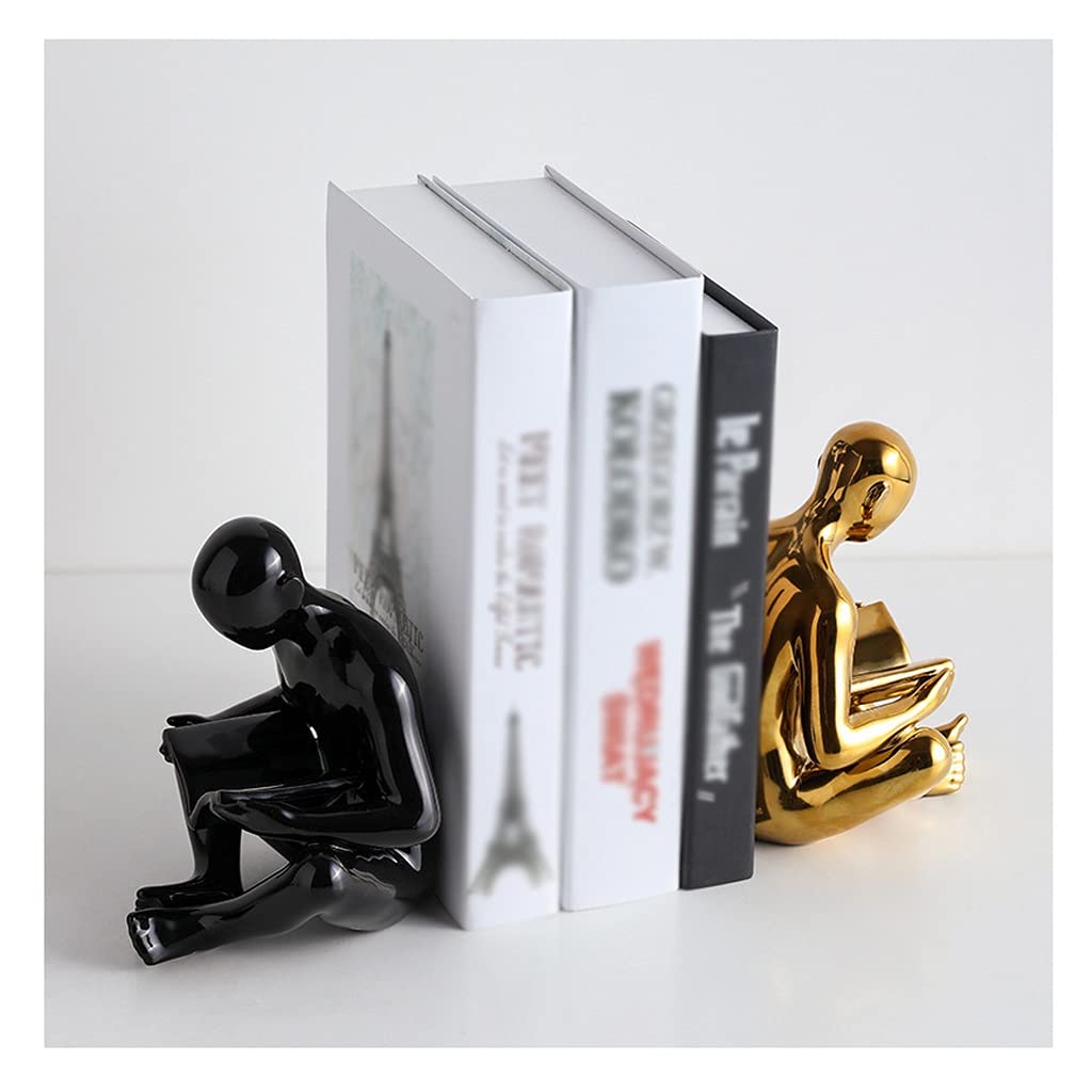 Sujetalibros de cerámica decorativos anti-movimiento para libros pesados en salas