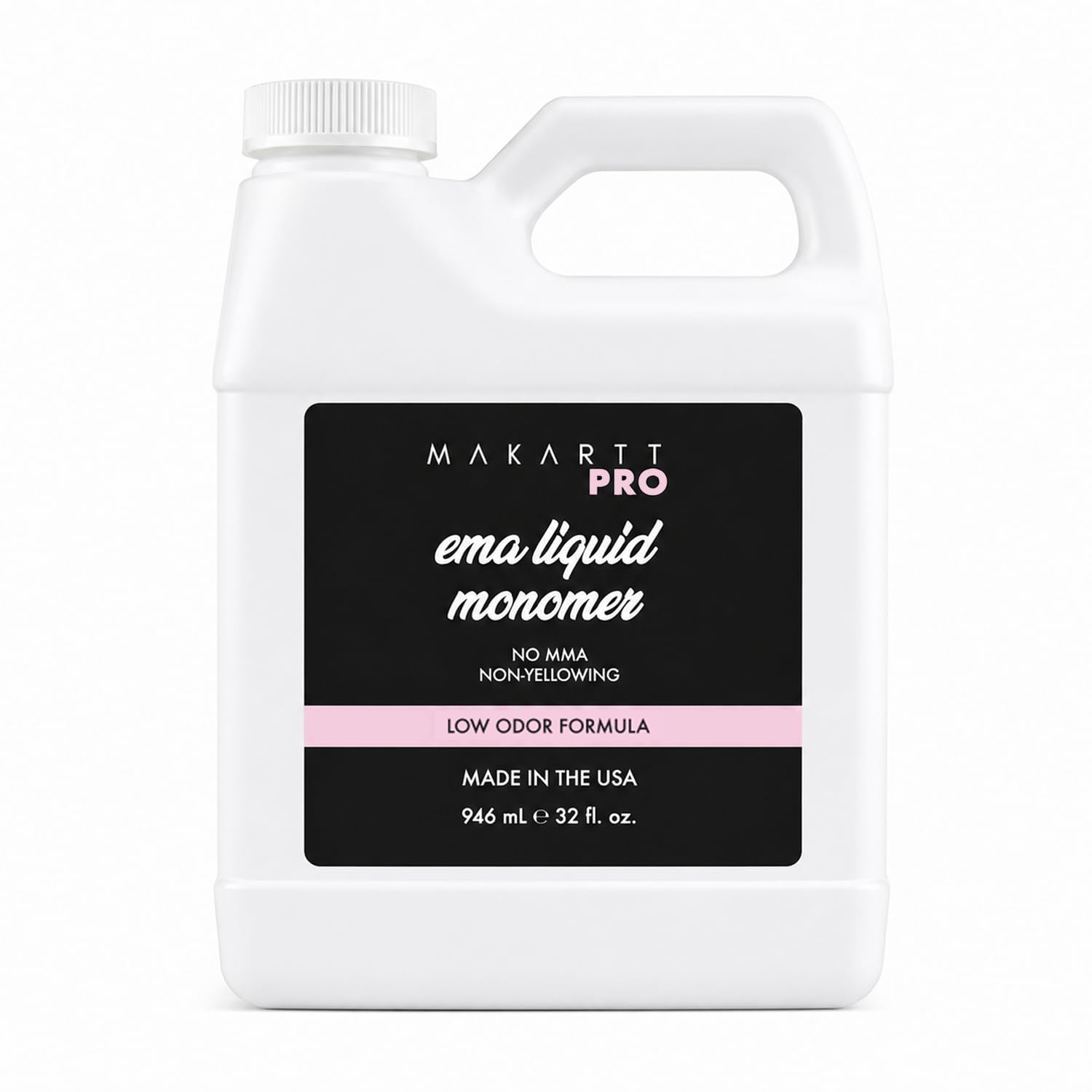 MakarttPro Low Odor Monomer, MMA-Free Acrylic Liquid, Made in USA, 32 fl oz