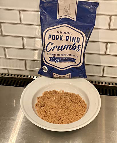 Pork Barrel Pork Rind Crumbs - 0 Carbs Breadcrumb Panko Alternative - Low Carb Keto Diet Pork Rind Breadcrumbs! Perfect For Ketogenic, Paleo, Sugar Free Diets