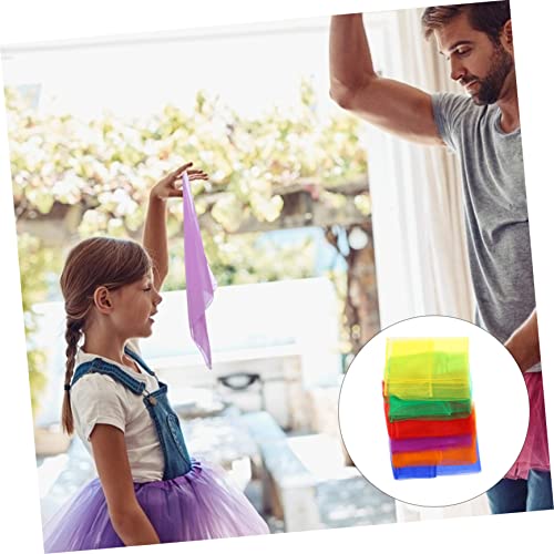 12-Piece Boys and Girls Juggling Scarves Set Lightweight Dance Veil Scarves for Performance and Play for Preschool Activities Colorful and Fun4