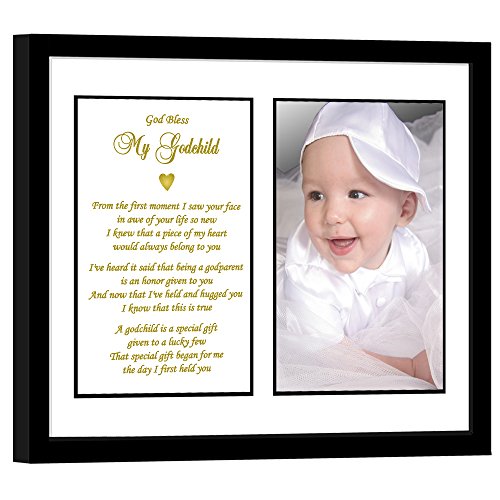 Poetry Gifts Godchild Gift From Godfather Baptism, Christening Or Birthday - Add 4X6 Inch Photo #TOP1