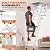 Ceiling Mount Attic Ladder, 12-Step Attic Ladder with Handrails, Retractable Pull Down Loft Stairs for Attic, Garage & Basement - 31.1 x 35 in Opening Size
