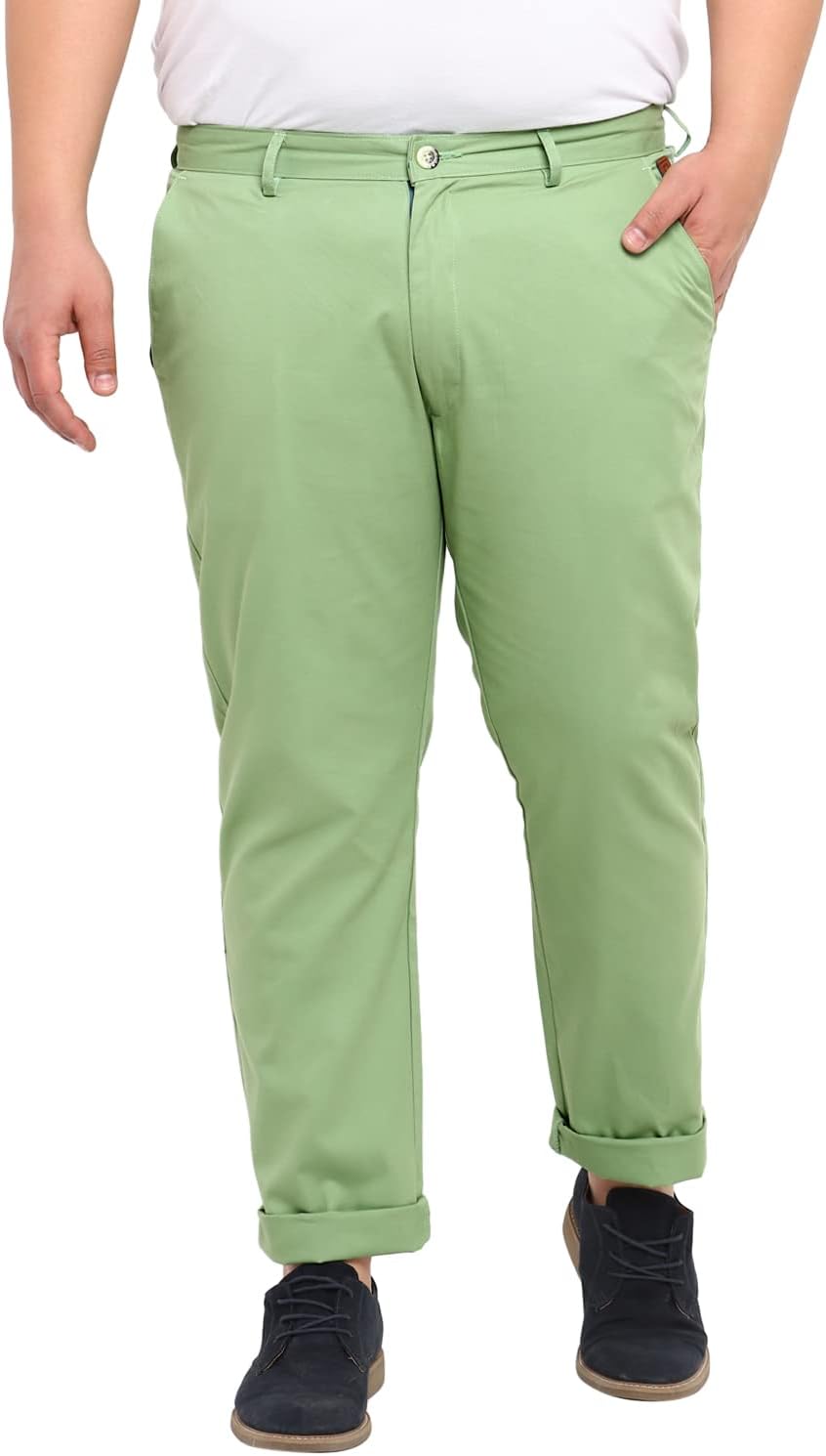 Urbano Plus Men's Regular Fit Mid Rise Trouser