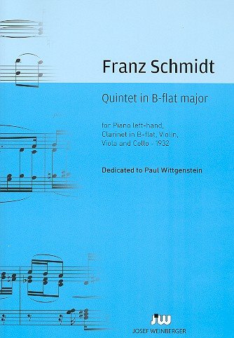 Quintett B-Dur : per violino, viola, violoncello, clarinetto in B e pianoforte (mano sinistra) punteggio e voci