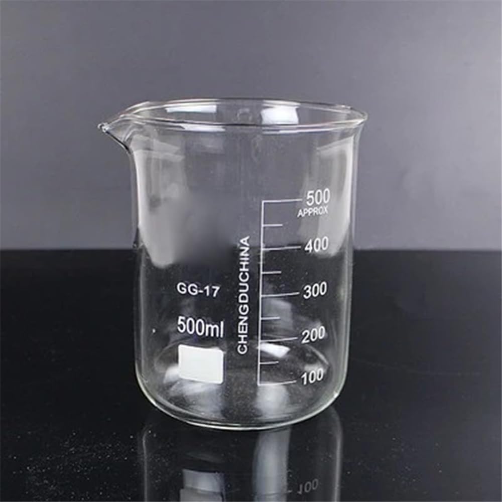 1 set (250 ml, 500, 1000, 2000 ml) becher in vetro resistente al calore for esperimenti, da laboratorio, attrezzatura Attrezzature da laboratorio