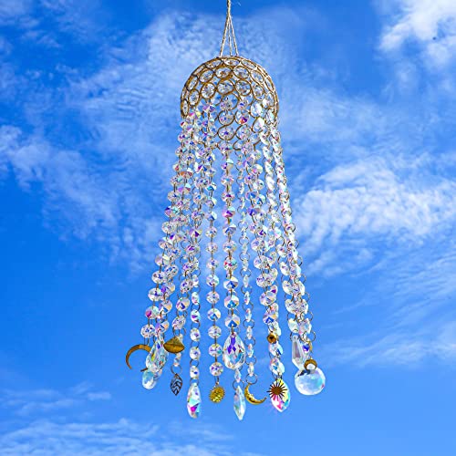 Chandelier Wind Chimes Crystal Suncatcher Window Hanging Sun Catchers Ab Color Crystal Prism Rainbow Maker Pendant… #TOP5