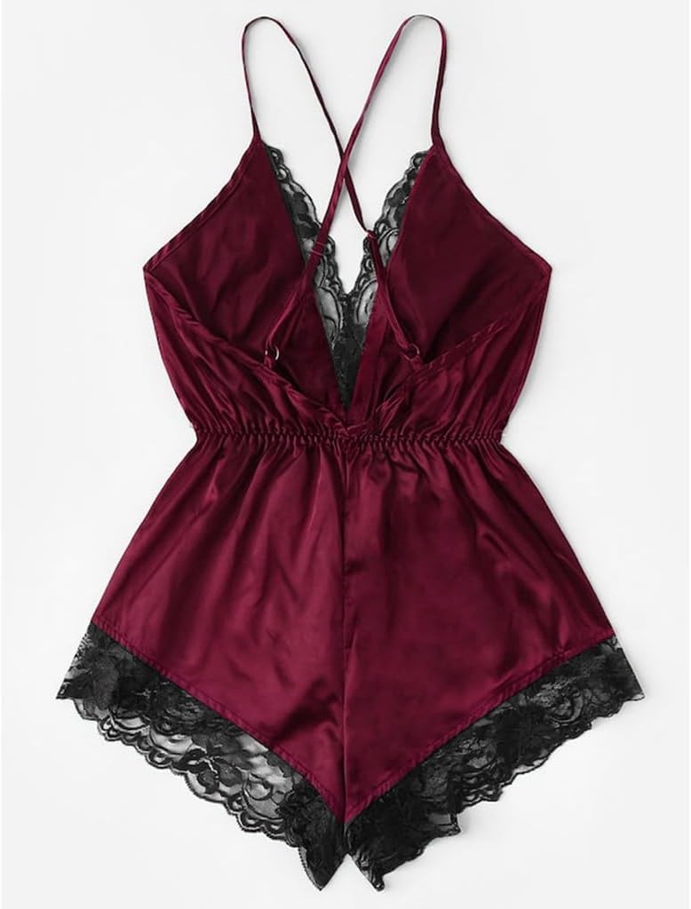Womens Lingeries Chemise Sets Sexy Ladies Teddy Babydolls Exotic Nightwear Nightgowns Chemise Two Piece Lingerie Teddy Pajama