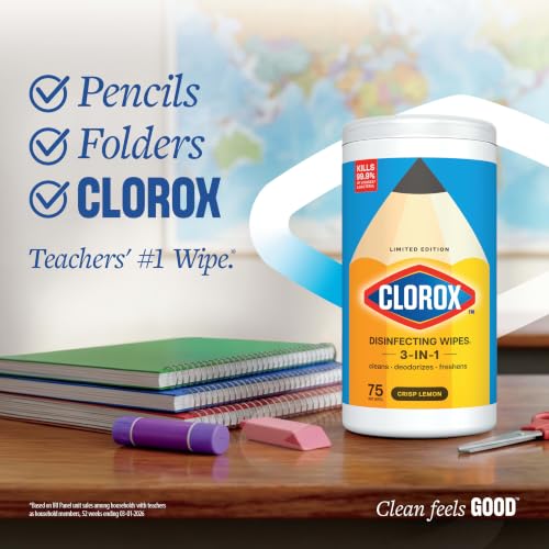 Image of Clorox Disinfecting Wipes Back to School Variety Pack, 75 Count Each, Pack of 4 (Package May Vary)