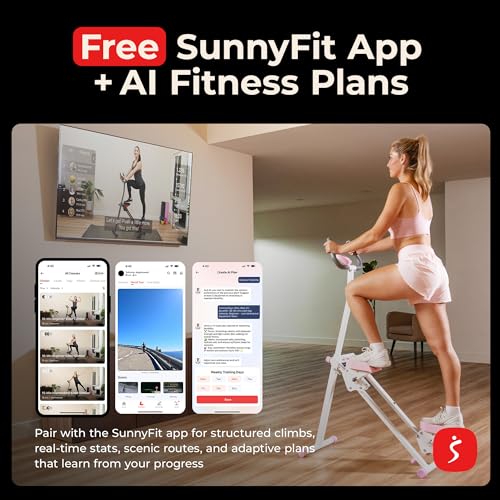 Image of Sunny Health & Fitness Climbing Stair Stepper for Home Gym