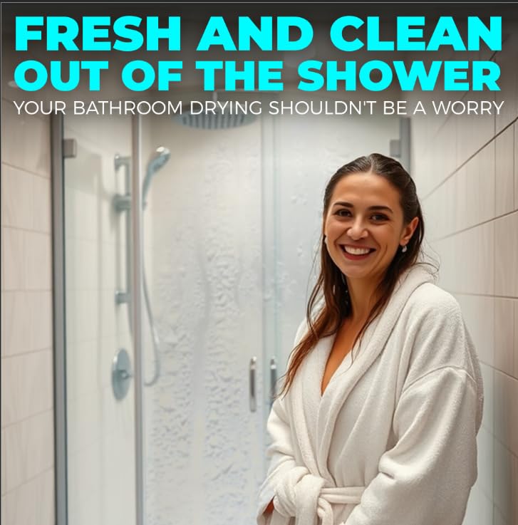 Towelogy® Bathroom Cleaning Cloth, Super Absorbent Cloth Microfibre Shower Cleaner Towel for Tile Glass, Screen and Mirrors - Image 2