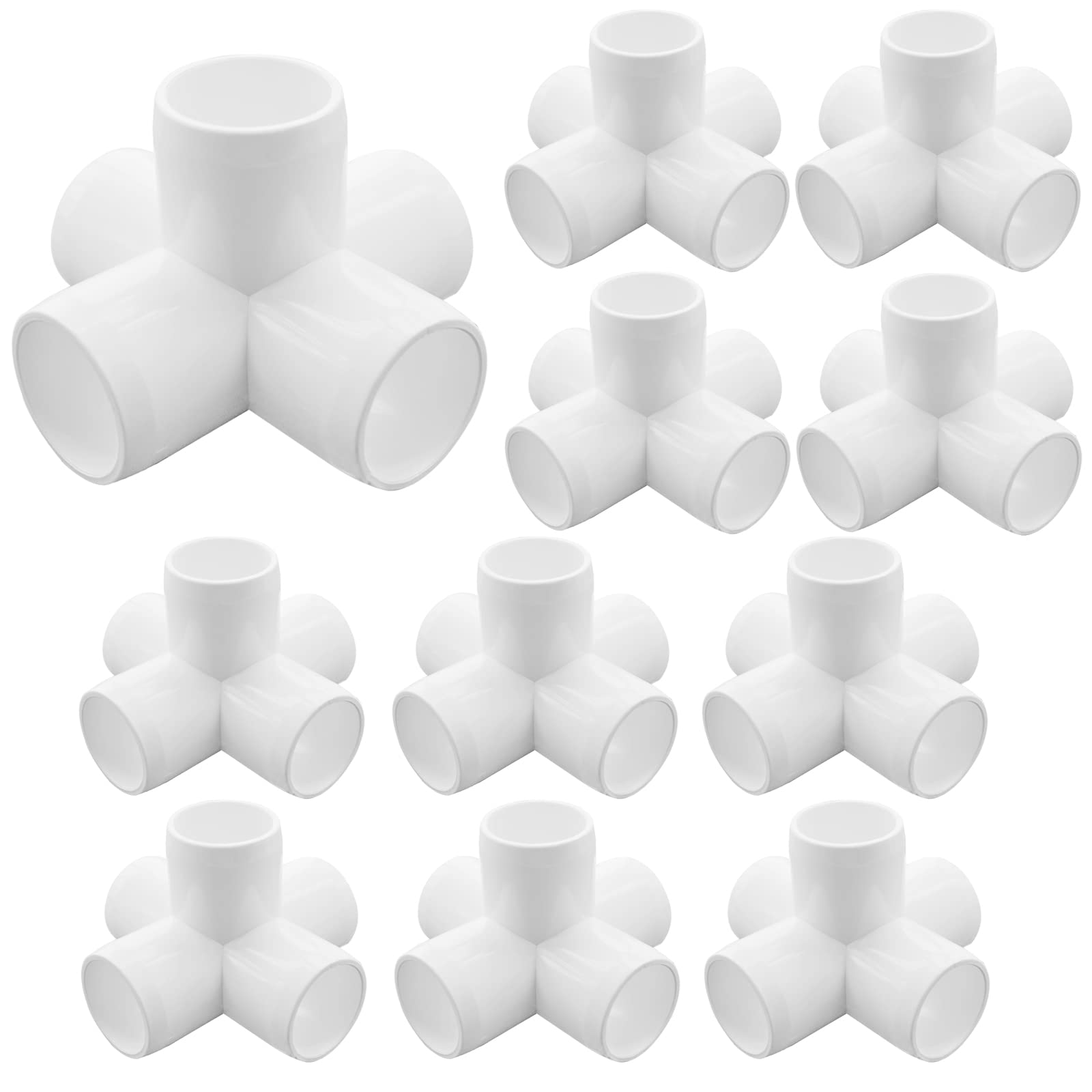 Buy 12PCS 5Way PVC Fittings, 1Inch Elbow PVC Fitting SCH40 PVC Pipe