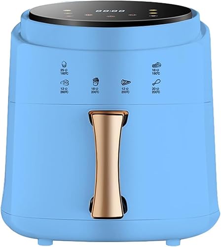 Freidora de aire, freidora de aire sin aceite de 8L con pantalla táctil LED, temporizador de 60 minutos, ajustable de 0 a 392.0 F, 4 preajustes,
