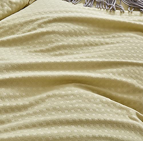 Houseri Beige Velvet Comforter Set King Cream Colored Fluffy Comforter Bedding Cream Yellow Micromink Sherpa Comforters King Fuzzy Bed Comforter Warm Flannel Plush Bedding Sets King #TOP5