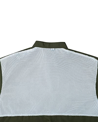 Image of Alimens & Gentle Short Sleeve Fishing Shirt Wicking Fabric Sun Protection Casual Button Down Shirts