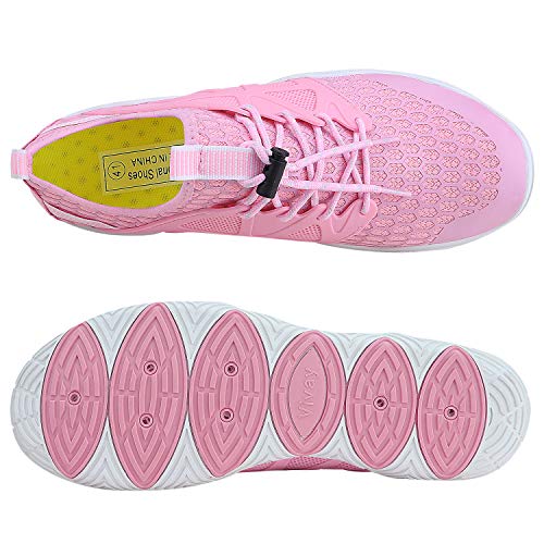 Image of MAYZERO Water Shoes Men Women Swim Surf Shoes Beach Pool Shoes Wide Toe Hiking Aqua Shoes Winter House Slippers