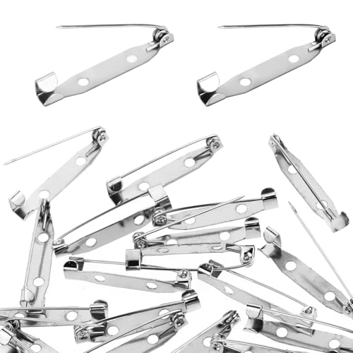 Piriuuo 60 Stück Broschennadeln, 30 mm Silber Sicherheitsnadeln Silberne Stabnadeln mit 2 Löchern Verschlussnadeln Anstecknadel für Schmuck- und Handarbeiten Broschennadel Sicherheitsnadel Piriuuo 60 Stück Broschennadeln, 30 mm Silber Sicherheitsnadeln Silberne Stabnadeln mit 2 Löchern Verschlussnadeln Anstecknadel für Schmuck- und Handarbeiten Broschennadel Sicherheitsnadel