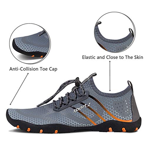 Image of WateLves Water Shoes Mens Womens Barefoot Beach Swim Shoes Quick-Dry Aqua Socks Pool Shoes for Surf Yoga Water Aerobics