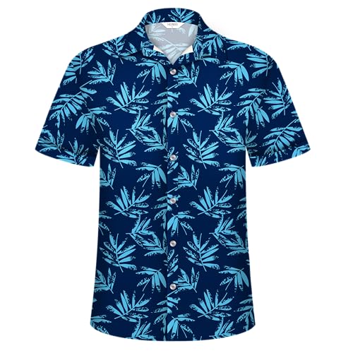 Image of Hawaiian Shirt for Men Tropical Shirts Summer Beach Button Down Short Sleeve Luau Aloha Floral Cruise Vacation Outfit 2026