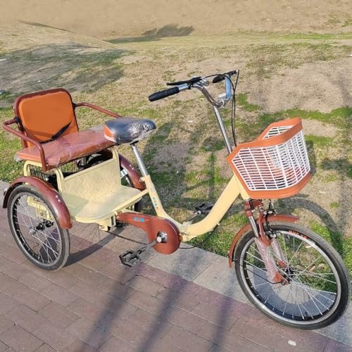 Triciclo Plegable para Adultos con Asiento Trasero miniatura 2