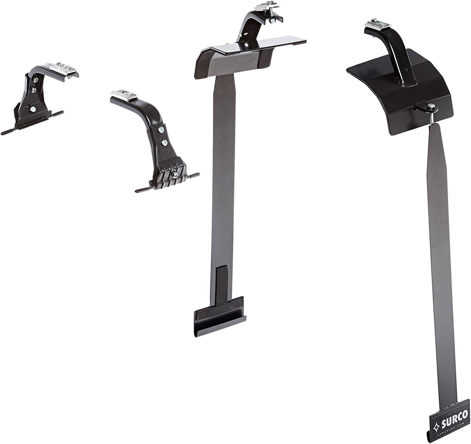 Surco AJ600 Roof Rack Adapter Set for Safari and Adventure Roof Racks/Crossbars - Compatible with Hardtop Equipped 2007-18 Jeep Wrangler JK; No Drilling Required