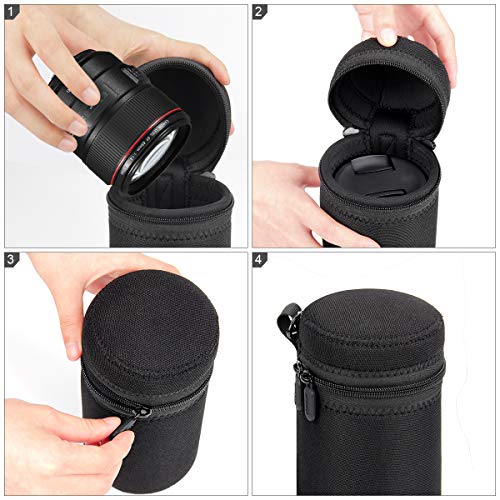Housse objectif photo Arvok x4 - Étuis caméra imperméables multi-tailles