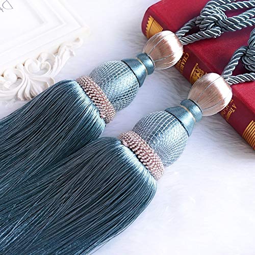 image for POLARHAWK Curtain Tiebacks, 4 Pack Decorative Curtain Holdbacks Holder