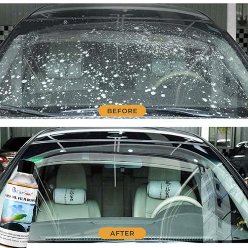 Image of CAR SAAZ Car Windshield Cleaner Oil Film Remover for Glass (Pack of 2) 100ml Each | Removes Water Spots & Grime on Windshield, Mirrors & Windows