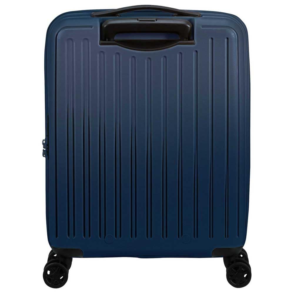 American Tourister Trolley rigido, bagaglio a mano, realizzato in POLIPROPILENE robusto e antigraffio. Molto pratico e super leggero, dispone di due ampi scomparti, divisorio nel comparto superiore e