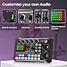 Imagen de Bekasa Podcast F998 Live Sound Card mit BM800 Kondensator Mikrofon professionelle Podcast Equipment Bundle DJ Mixer Effekten für Live Streaming