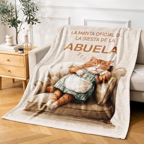 Miniatura 6 de Giftasy Regalo Abuela, Regalo Abuela Cumpleaños - Ideas Manta De Gato, Regalo Dia De La Madre Originales 157 132cm