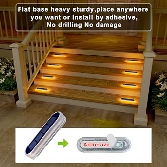 DetarZinLED 8 Pack Step Lights+4 Pack Path Lights
