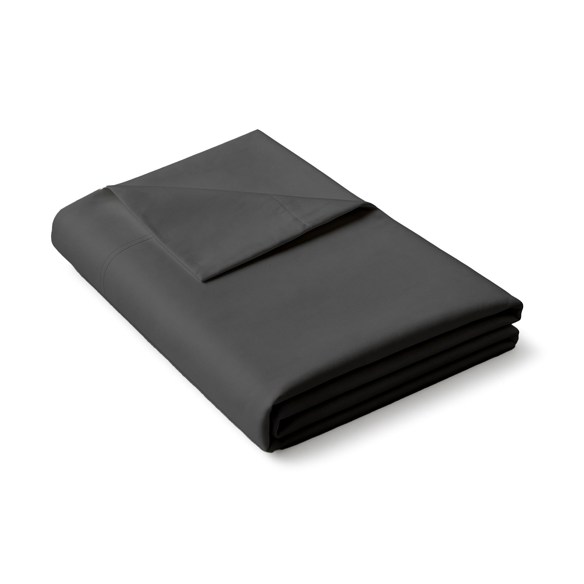 Dark Grey Full Flat Sheet Only, Soft 100% Cotton Top Sheets
