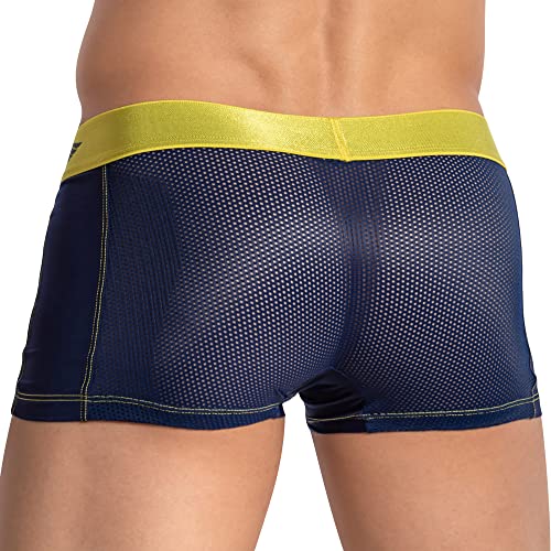 Mens Sexy Fishnet Sides Boxer Trunk Jockstrap Sporty G-String Pouch Enhancing Thong Comfy Trunk Bikini Brief Underwear2