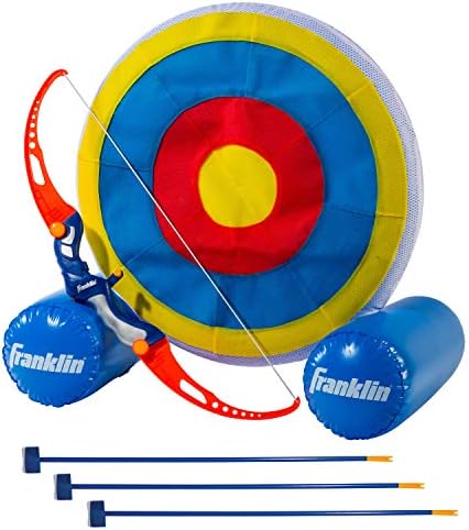 Franklin Sports Kids Archery Target – Inflatable Standing Target with Self-Stick Bullseye & Arrows