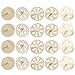 Toyvian 40 Piece Wooden Spinning Tops Fidget Crafts Party Favors for Kids 4-8 - Unfinished Wood DIY Gyroscope Bulk Kids Toys