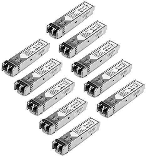 Image of StarTech.com 10 Pack HPE J4858C Compatible SFP Module - 1000BASE-SX - 1GbE Multi Mode (MMF) Fiber Optic Transceiver - 1GbE SFP - LC 550m - 850nm - DDM HPE 1400, 1700, 1820 (J4858C10PKST)