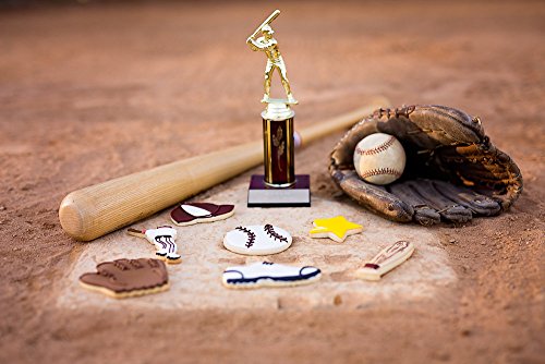 R&M International Cortadores de biscoito de beisebol, morcego, chapéu, bola, jogador, luva, estrela,
