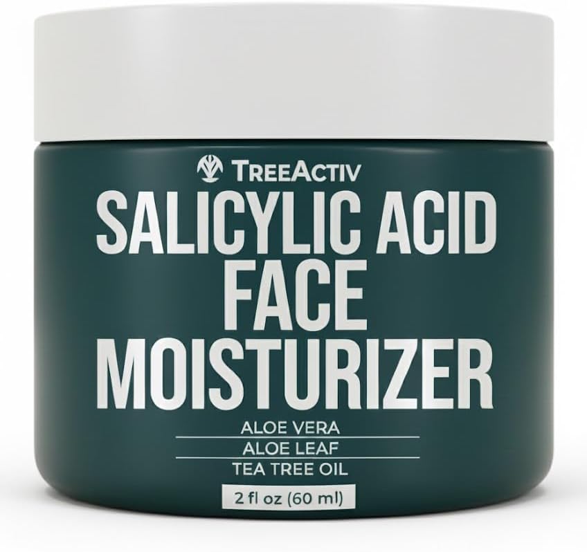 TreeActiv Acne Eliminating Face Cream | Tea Tree Moisturizing Formula for Balanced, Fresh-Looking Skin | Suitable for Sensitive Skin | For Adults and Teens | 2 fl oz