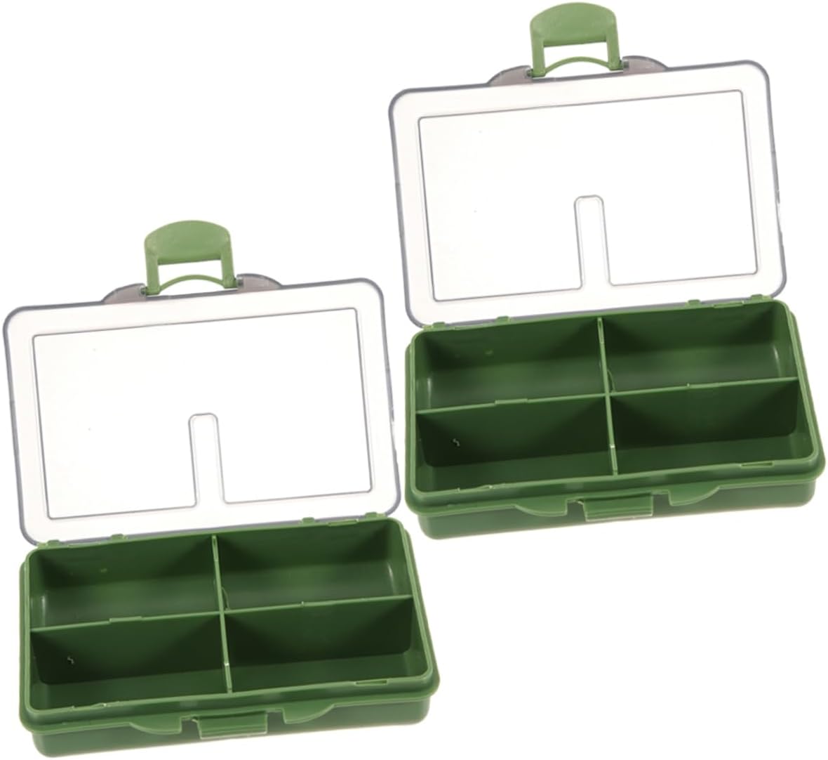 UKCOCO 2Pcs Fishing Organizer Multiple Grids Portable Fishing Accessories Storage Waterproof Baits and Hooks Holder for Anglers