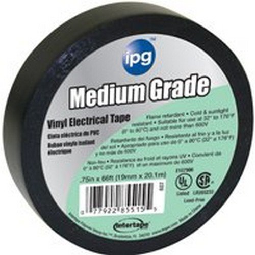 Supco 85835 Medium Grade Vinyl Electrical Tape, 3/4" x 66', 3.00" Length, 0.75" Width