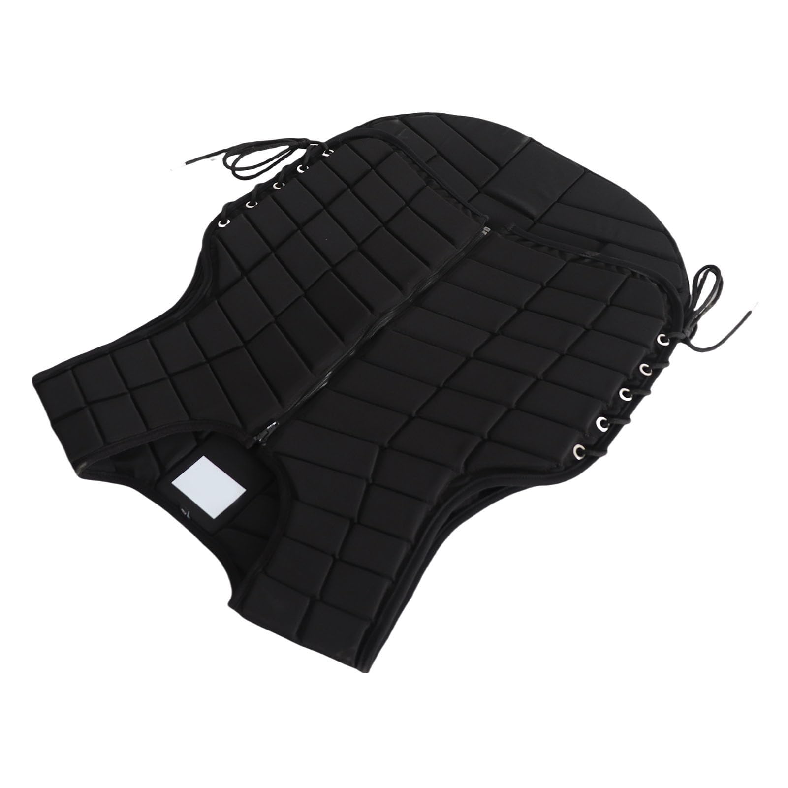 Sxhlseller Chaleco de Equitación para Adultos |Protector de Cuerpo Ecuestre Protector con Cierre de Cremallera, Acolchado Extendido para Absorción de Impactos, Lazos Laterales Ajustables, Poliéster