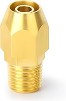 Vista 37 de GASHER 10PCS Brass Pneumatic Replacement Fitting, Reusable Hose End Repair Fitting 1/4" Barb（Suitable for 1/4" ID，5/16" OD air hose) x 1/4" NPT Rigid