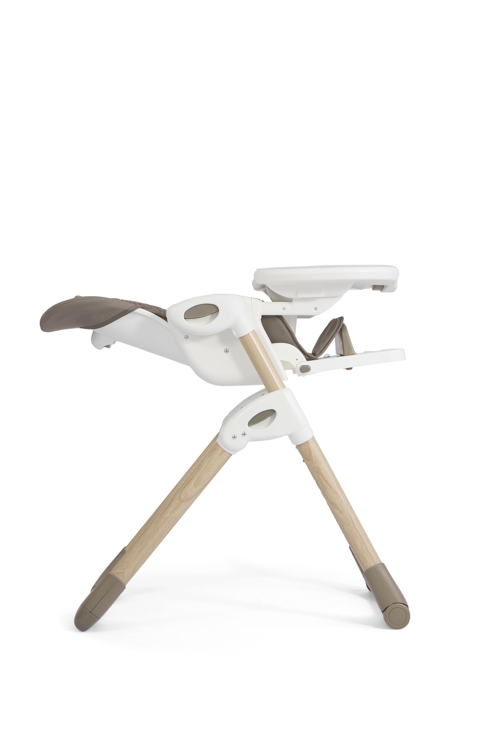 Joie Mimzy Recline Hochstuhl – Höhenverstellbarer Babyhochstuhl mit Liegefunktion, verstellbarer Rückenlehne, abnehmbarem Tablett & klappbarem Design (ACORN WOOD)