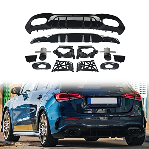 Diffuseur arrière W177 AMG Line avec échappements pour Classe A 2018+ - 3