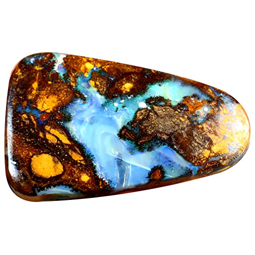 Opale Boulder naturelle 11,63 ct en cabochon fantaisie pour création de bijoux