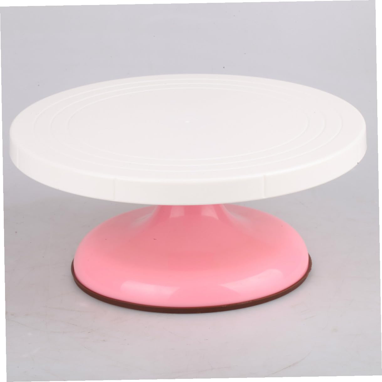 VANZACK Mesa Giratoria para Pasteles Rosa Soporte de Decoración Redondo con Herramienta de Repostería Duradera para Hogar y Restaurante